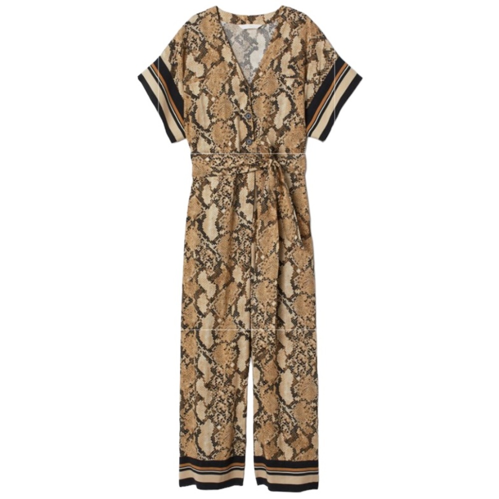 H & M Snakeskin Python Print Jumpsuit. Size 4 - image 1